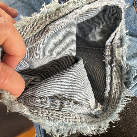 Vintage 90‘s flared jeans ESCADA EU36 like 26/27 low waist Cowgirl wide - Picture 6 of 7